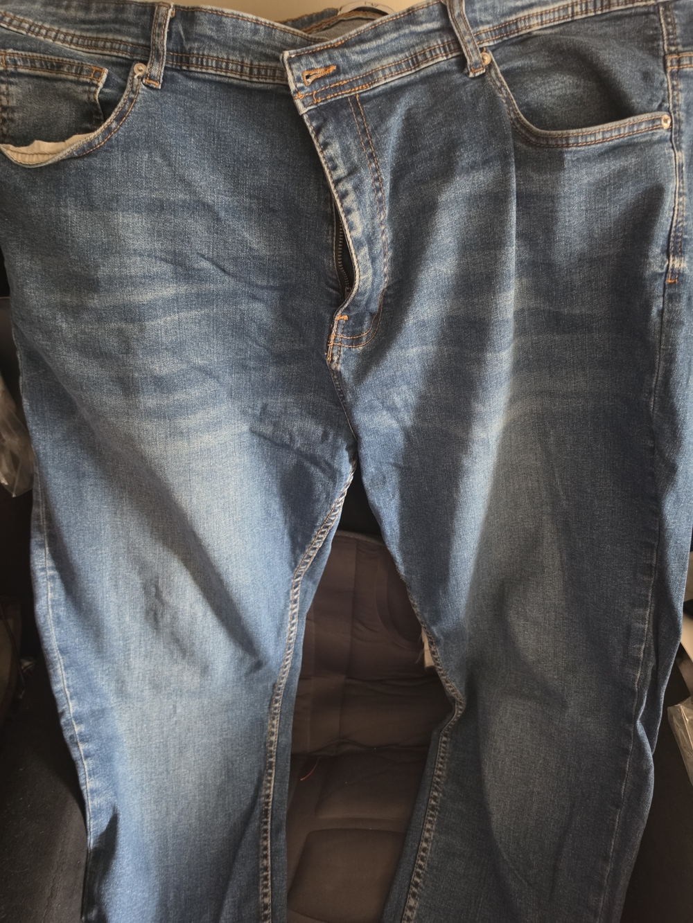 Men's Straight Fit Blue Denim Jeans - Relaxed Everyday Style
